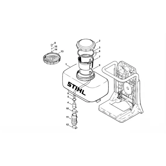 STIHL  Wąż 10x2x830 mm 4202 708 9502